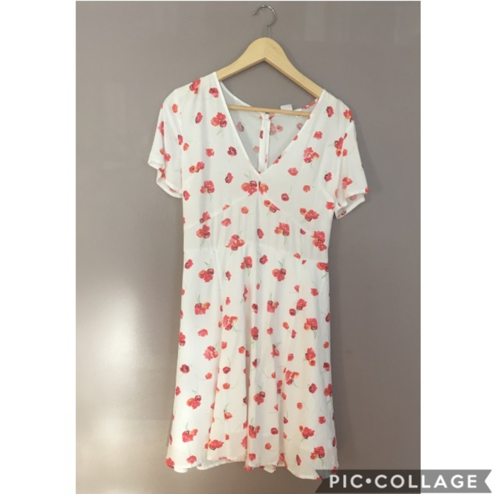 GAP White Floral Dress
